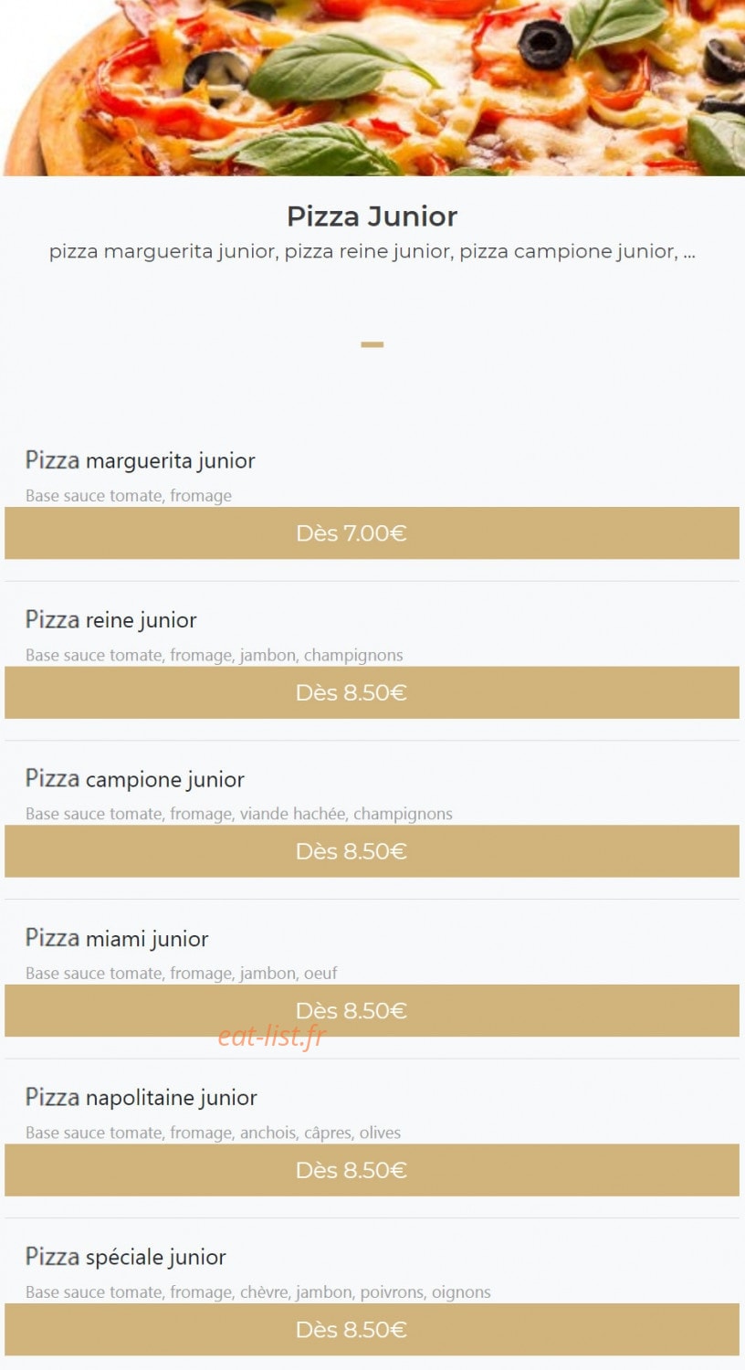 Ola pizza — carte page 4