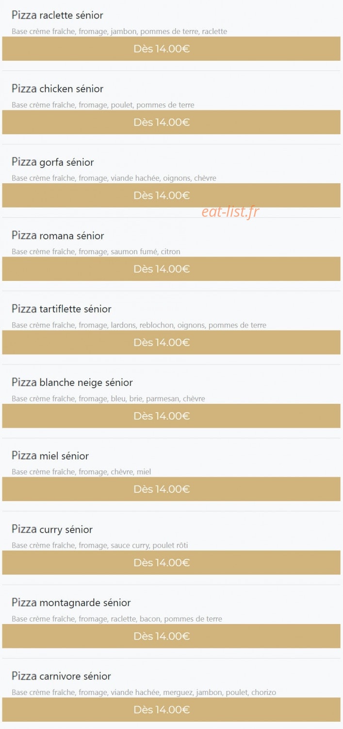 Ola pizza — carte page 12