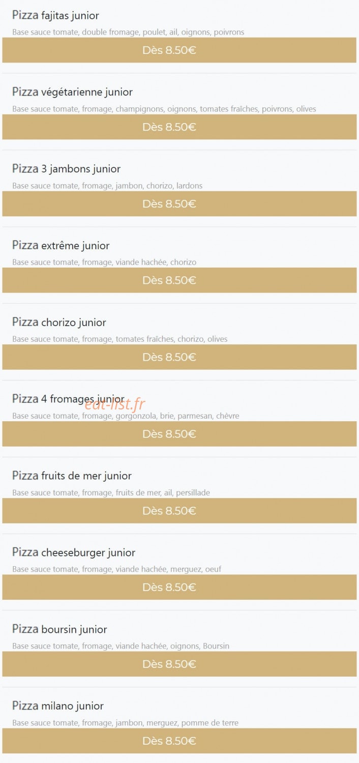 Ola pizza — carte page 6