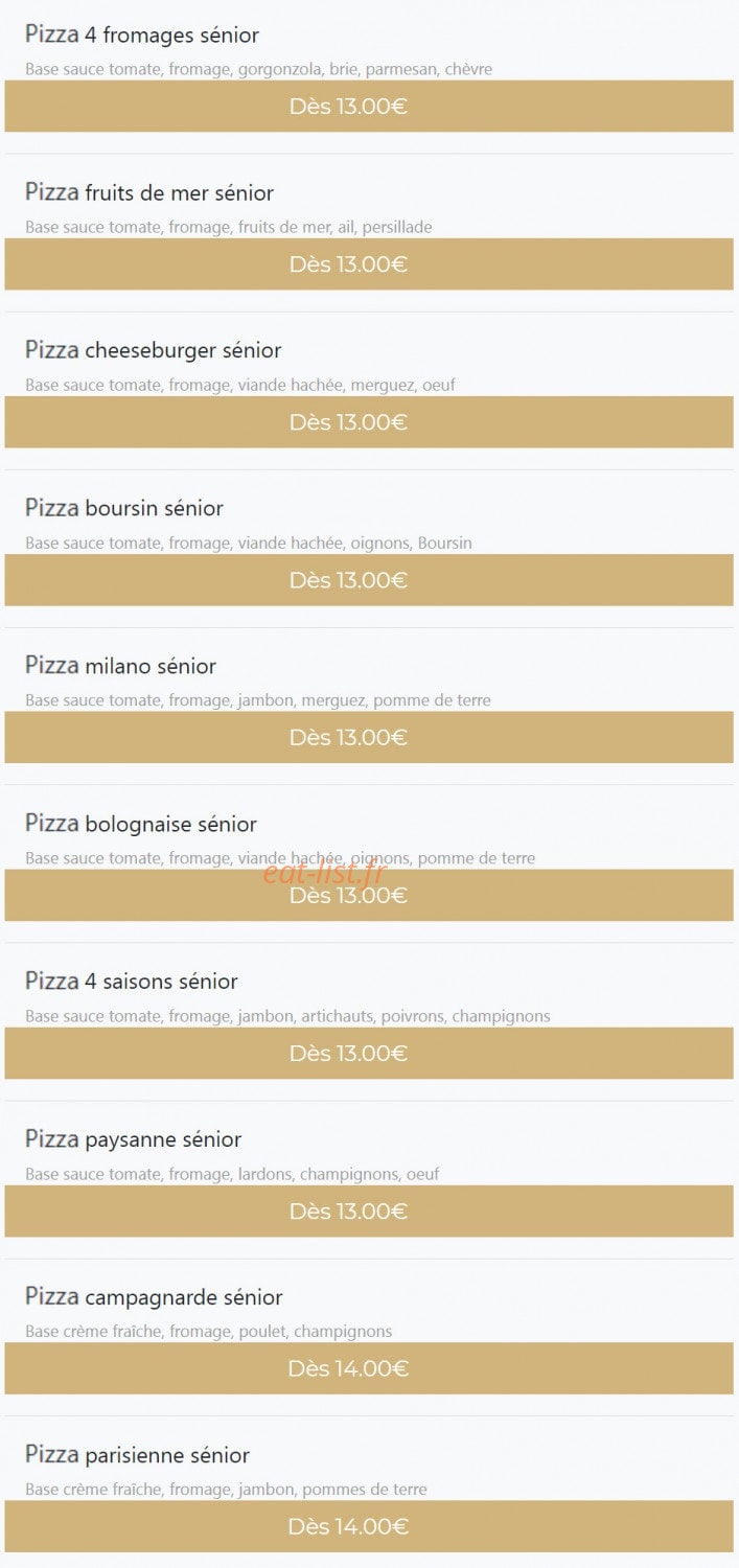 Ola pizza — carte page 11