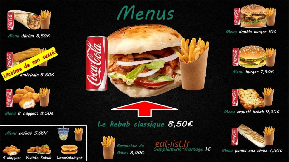 Rôtisserie Aslan — carte page 2