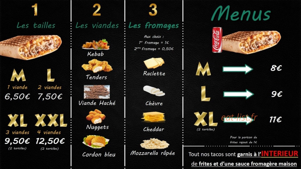 Rôtisserie Aslan — carte page 3