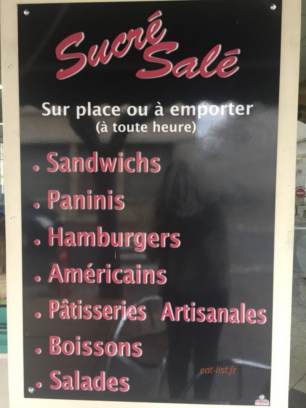 Sucré salé — carte page 1