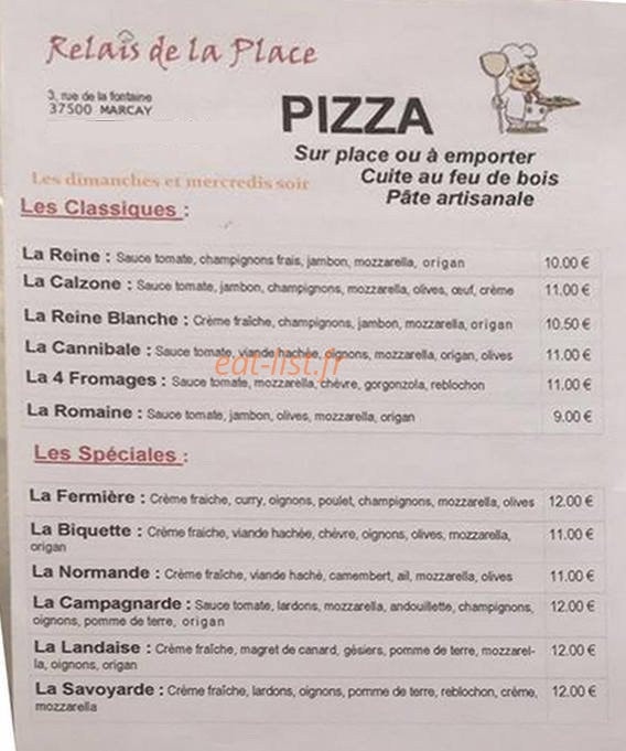 Relais de la Place — carte page 1