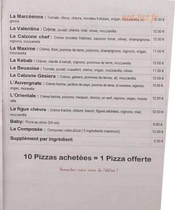 Relais de la Place — carte page 2