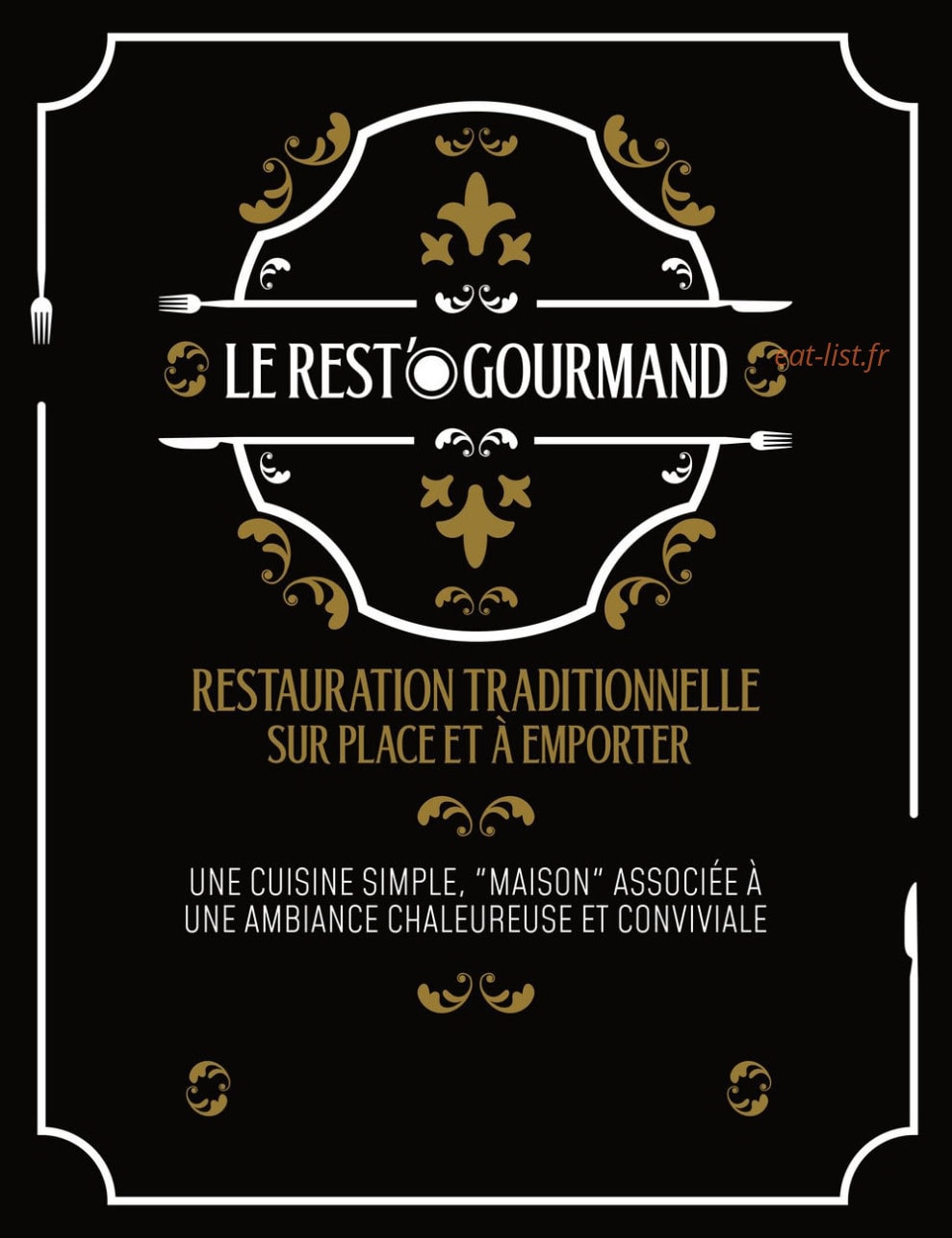 Le Rest'O Gourmand — carte page 1