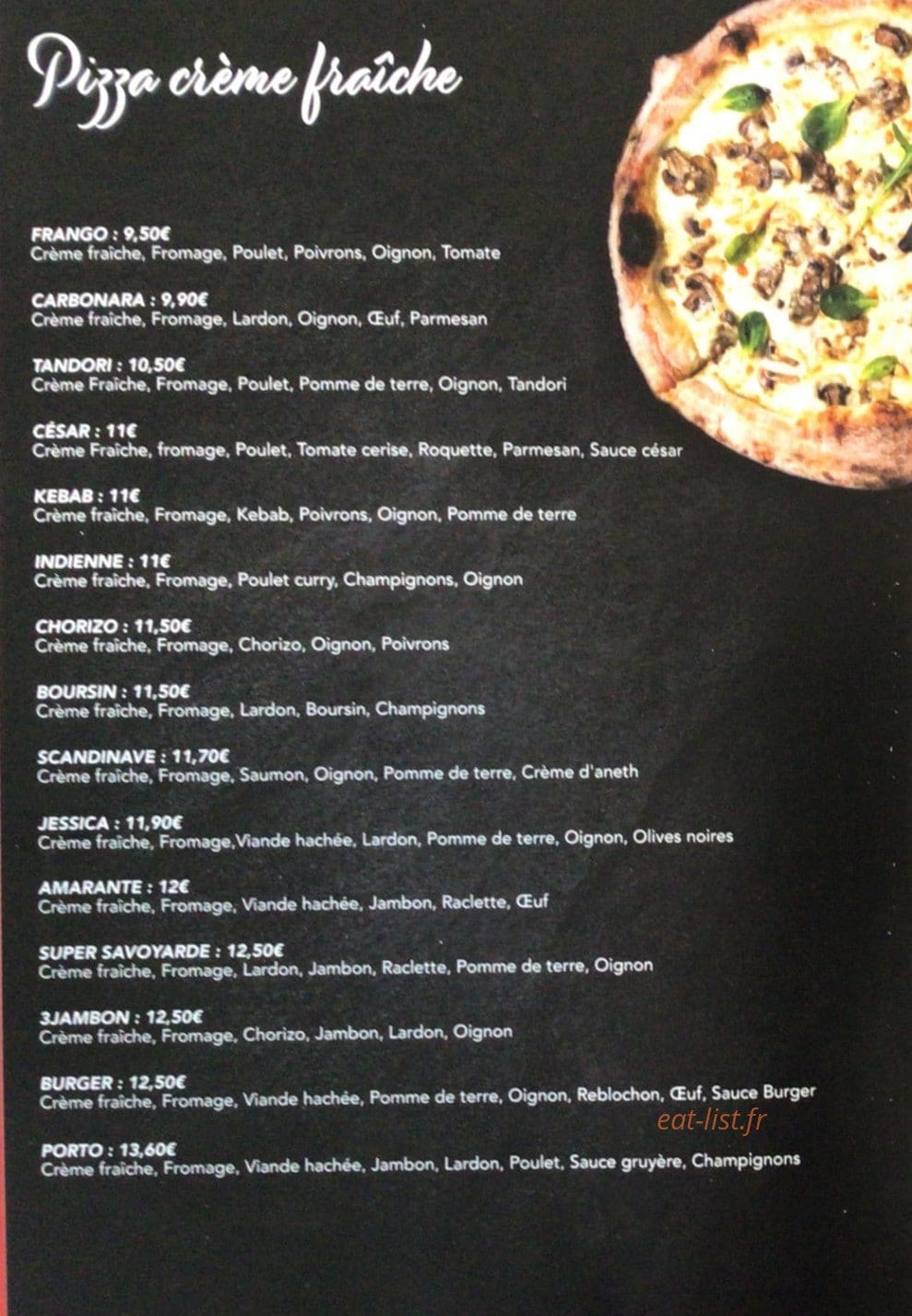 Pizzeria Ajdir — carte page 3
