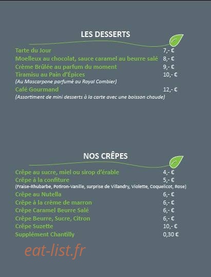 La Doulce Terrasse — carte page 5