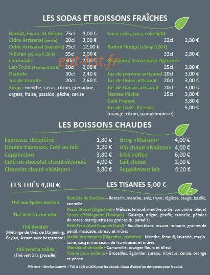 La Doulce Terrasse — carte page 7