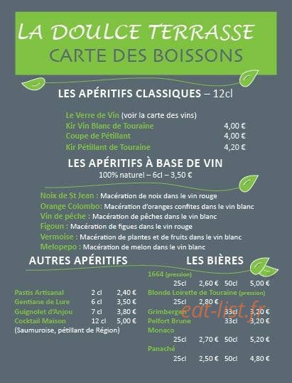 La Doulce Terrasse — carte page 6