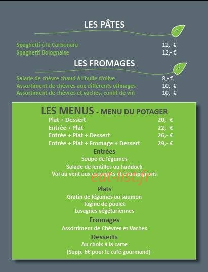 La Doulce Terrasse — carte page 3