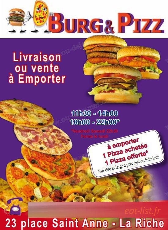 Burg et pizz — carte page 1