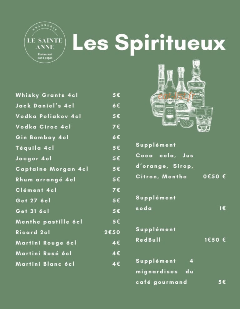 Le Sainte Anne — carte page 8