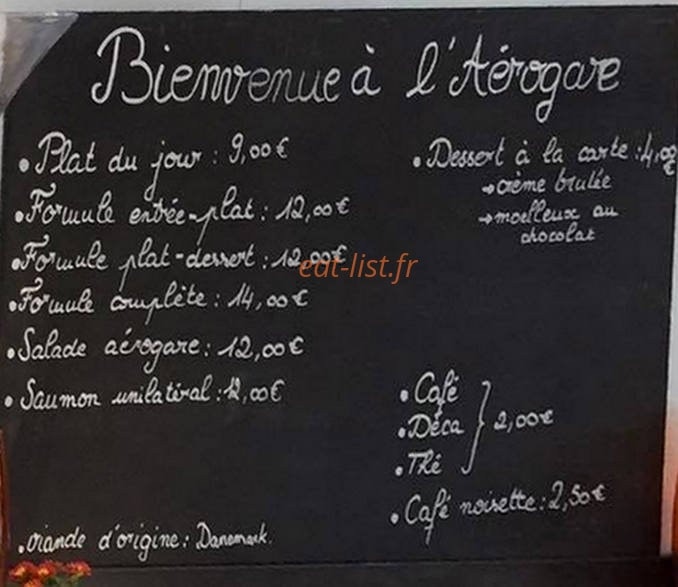 L'Aérogare — carte page 1