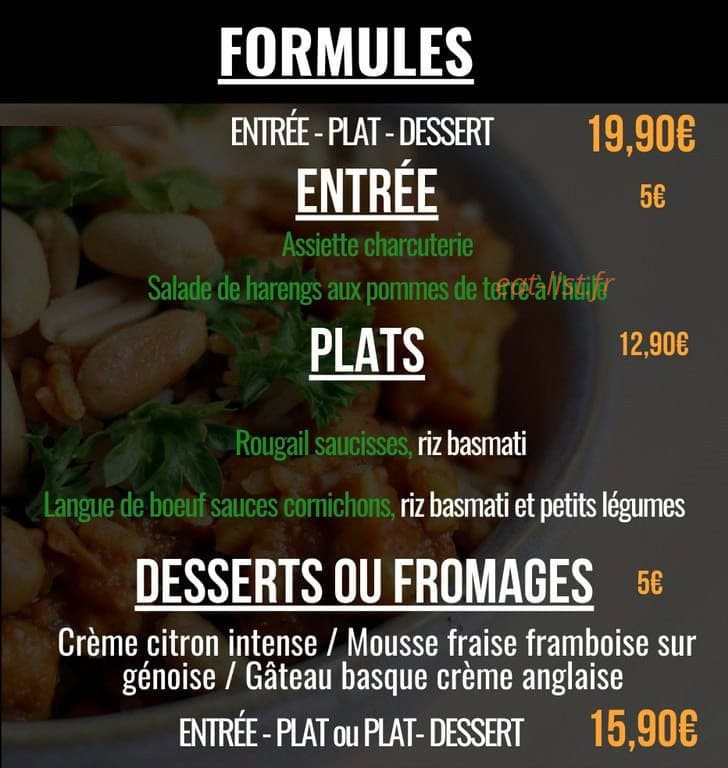 Chez Dub ! — carte page 1