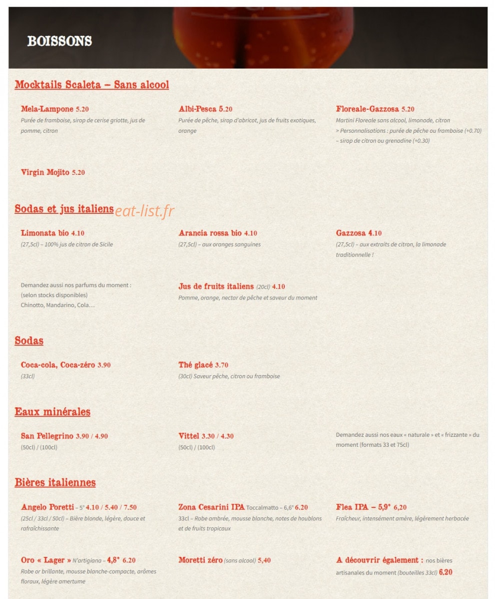 La Scaleta — carte page 11