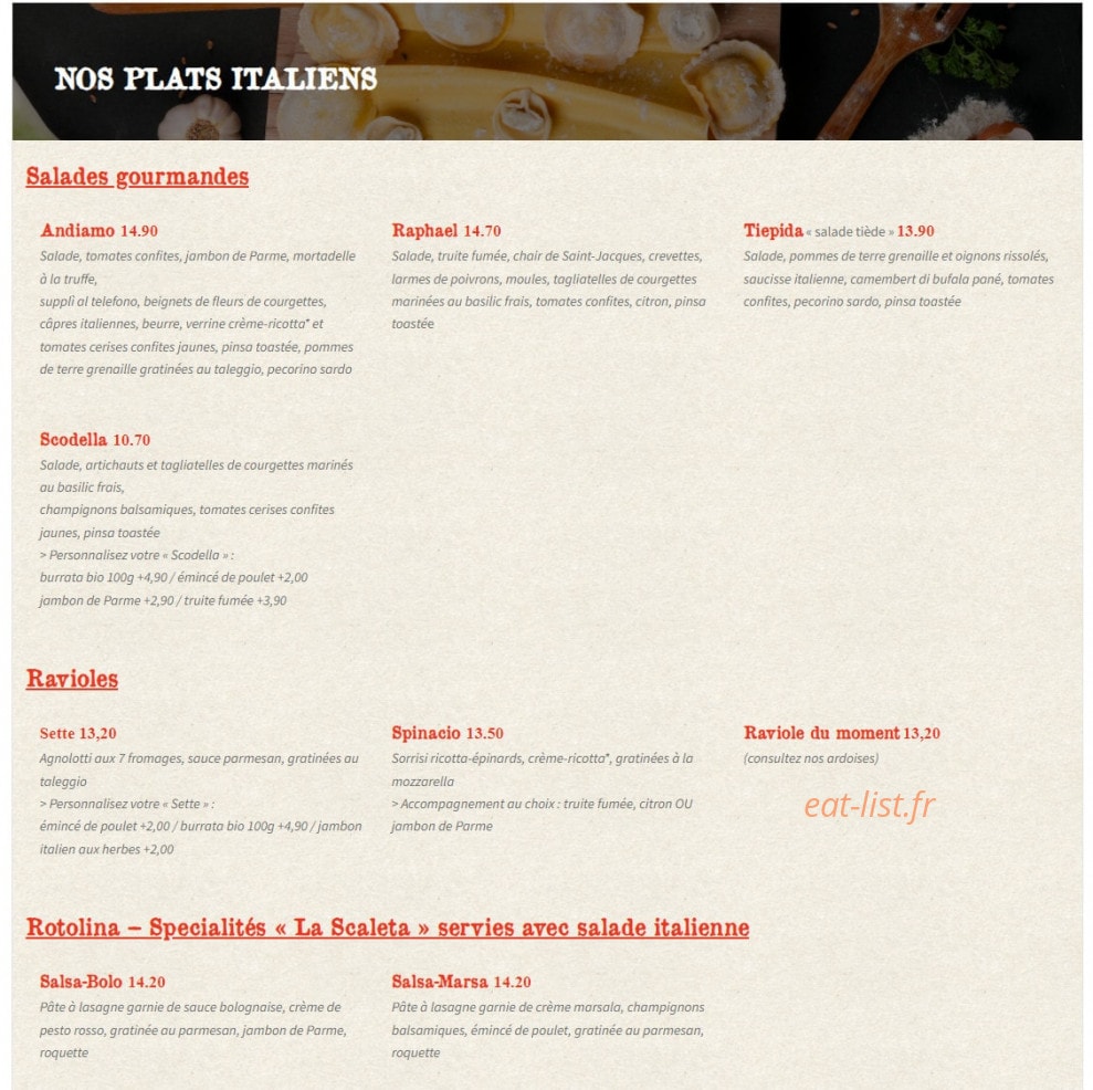 La Scaleta — carte page 6