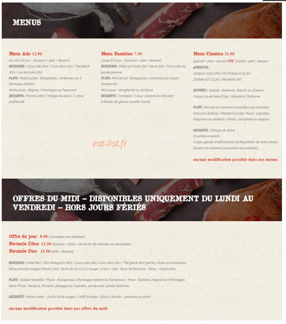 La Scaleta — carte page 2