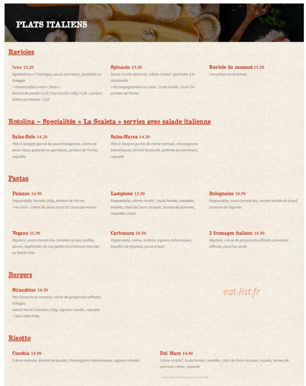 La Scaleta — carte page 17