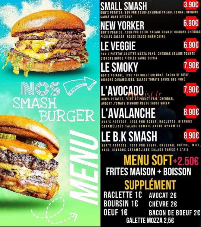 BK Factory — carte page 6