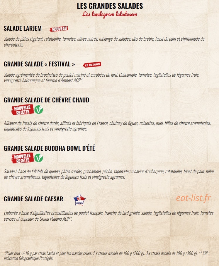 La Boucherie — carte page 2
