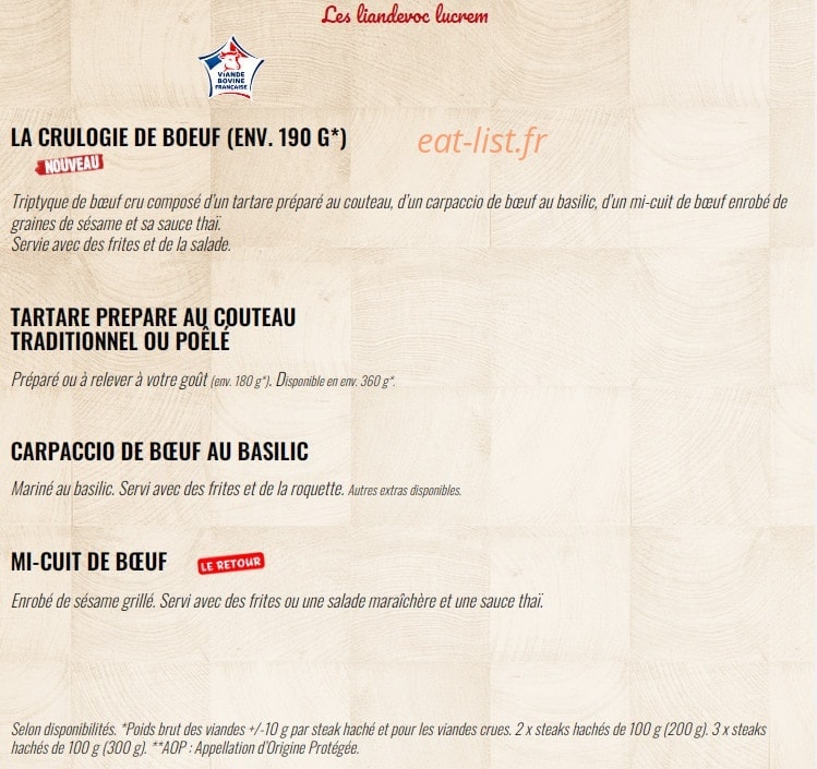 La Boucherie — carte page 5