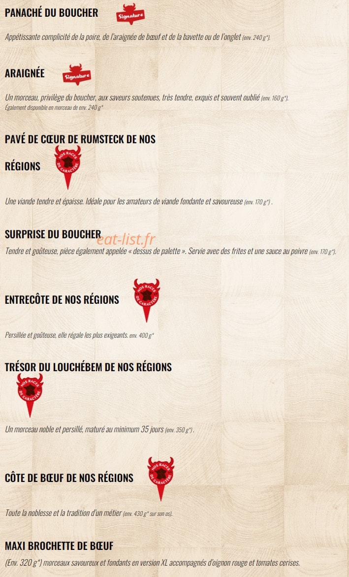 La Boucherie — carte page 4