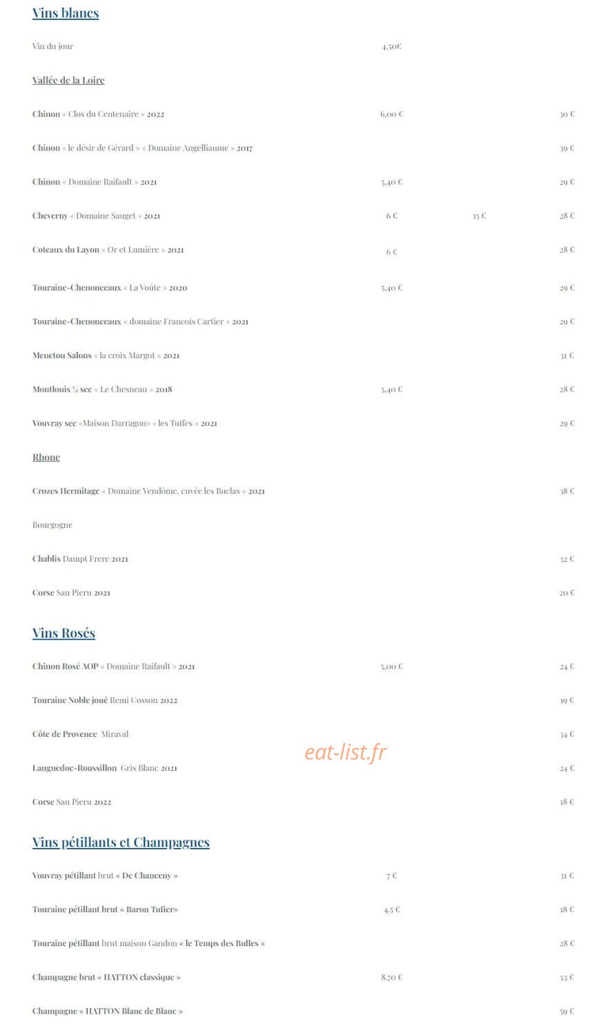 Le George — carte page 9