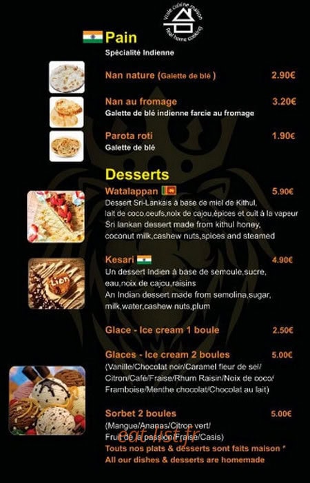 Lion Lanka — carte page 3