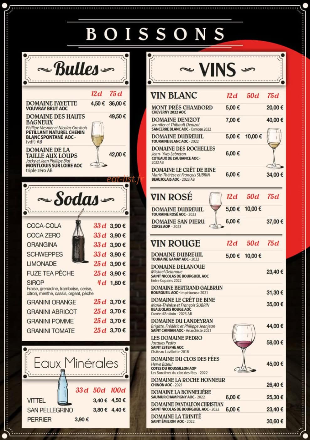 The Old School Tavern — carte page 6