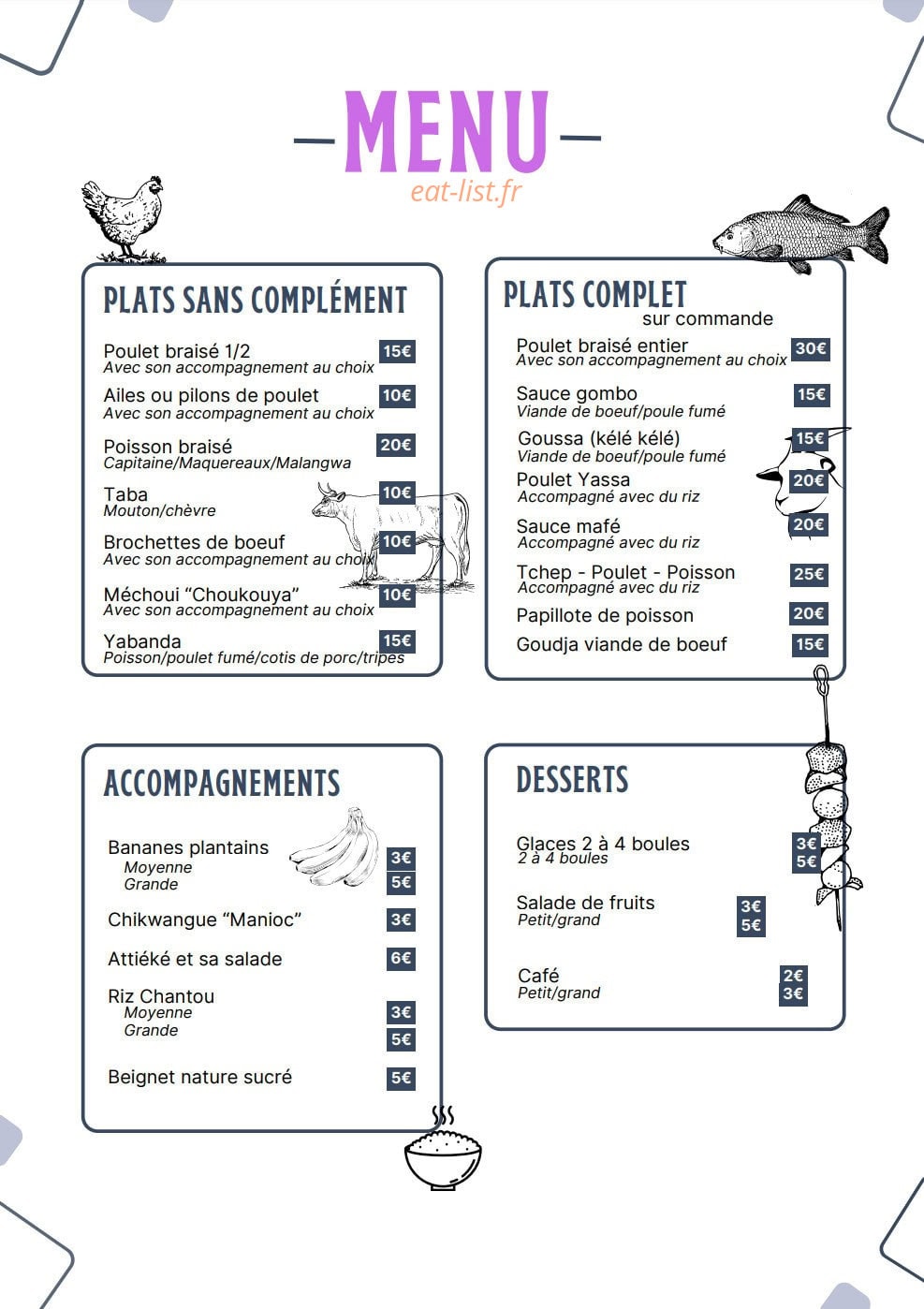 La Sobenda — carte page 1