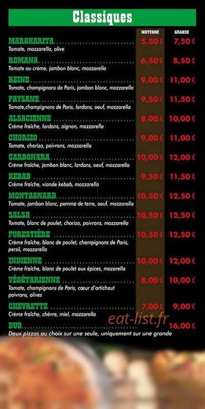 Pizza Ranch — carte page 2