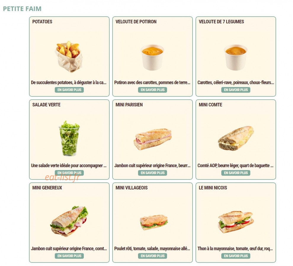 Pomme de Pain — carte page 4