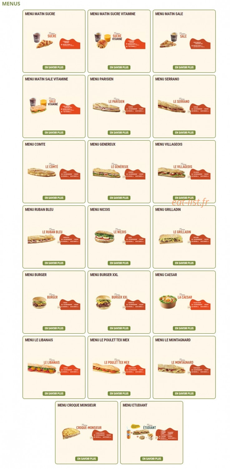 Pomme de Pain — carte page 6