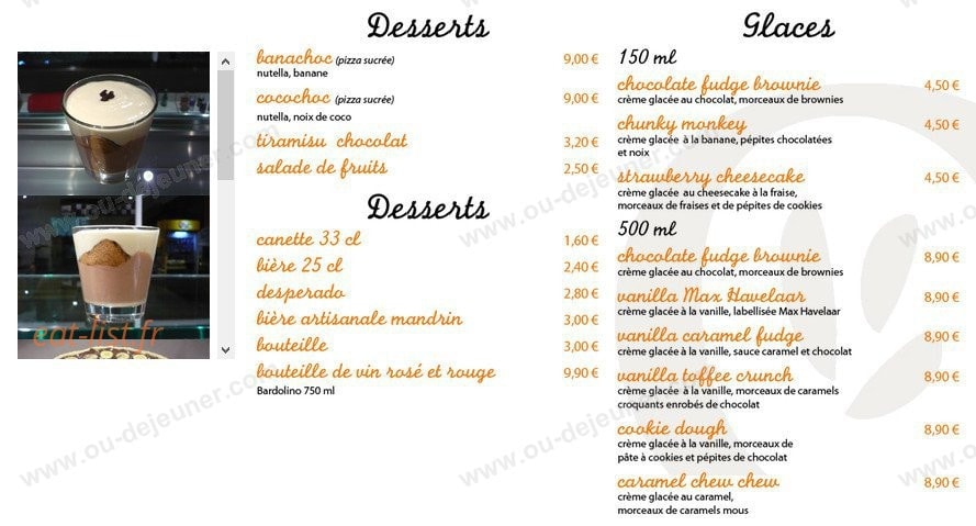 Aroma pizza — carte page 3