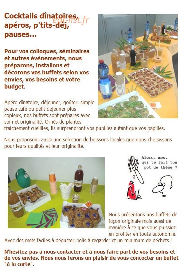Au Bon sens des Mets — carte page 2