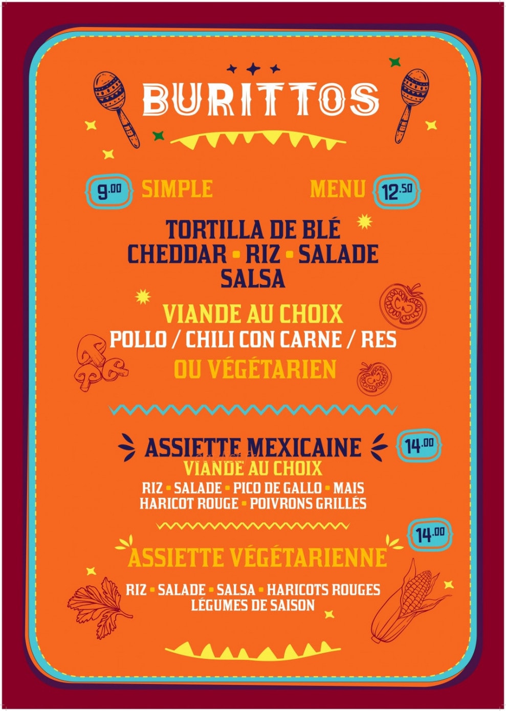 Au Taco Tac — carte page 4