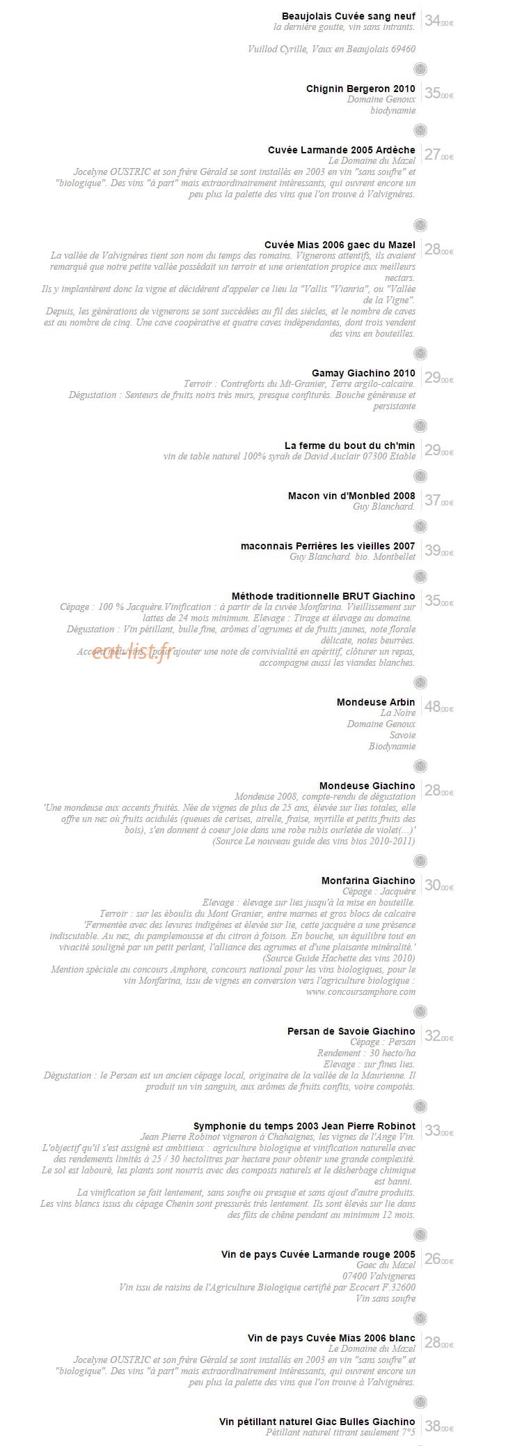 Auberge Napoleon — carte page 5