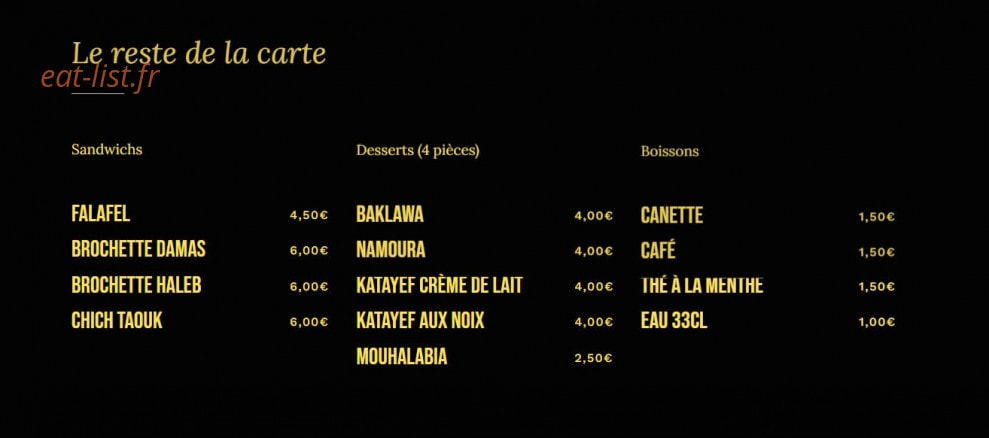Barbecue Damas — carte page 3