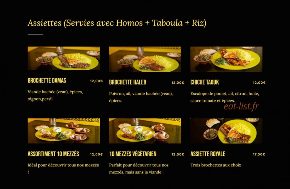 Barbecue Damas — carte page 2