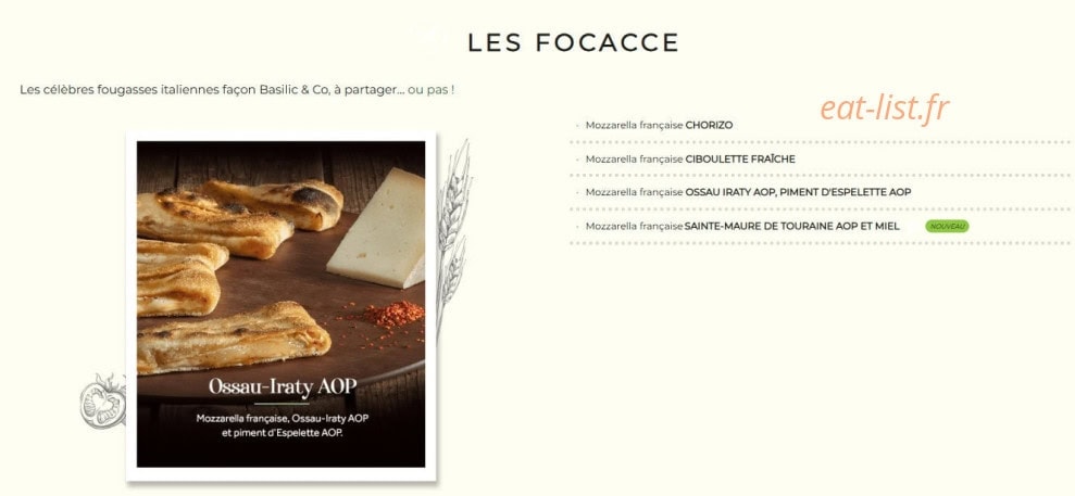 Basilic & Co — carte page 4