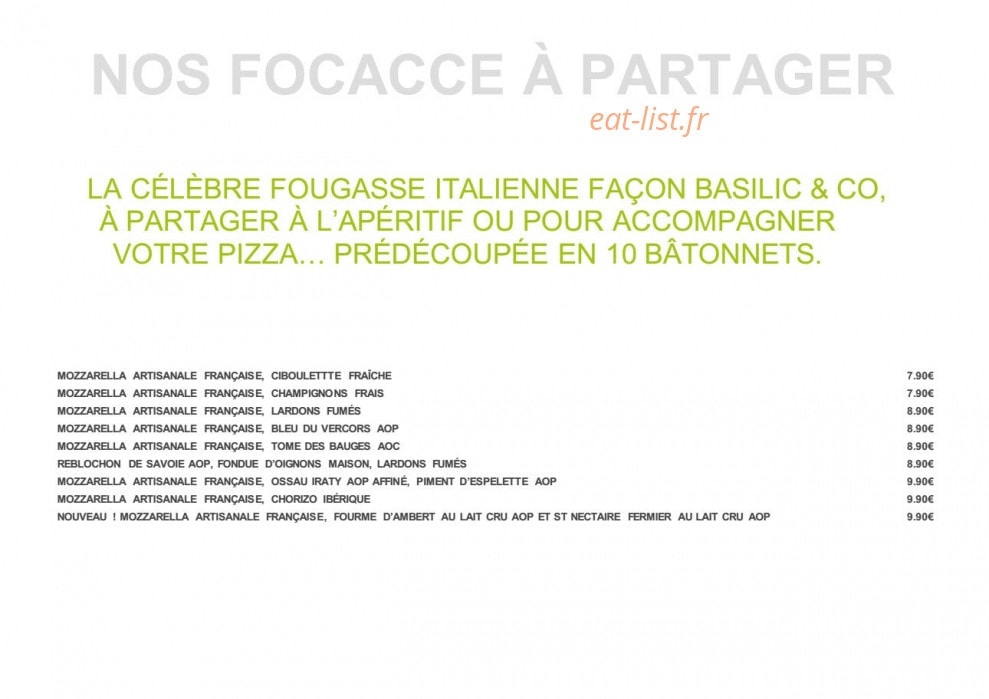 Basilic & Co — carte page 3