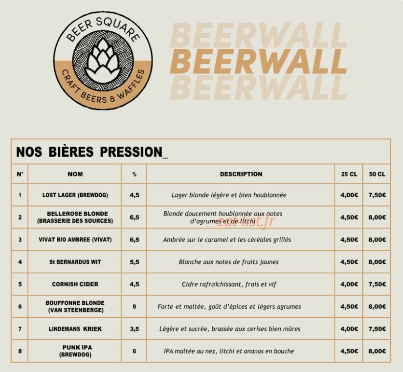 Beer Square — carte page 3