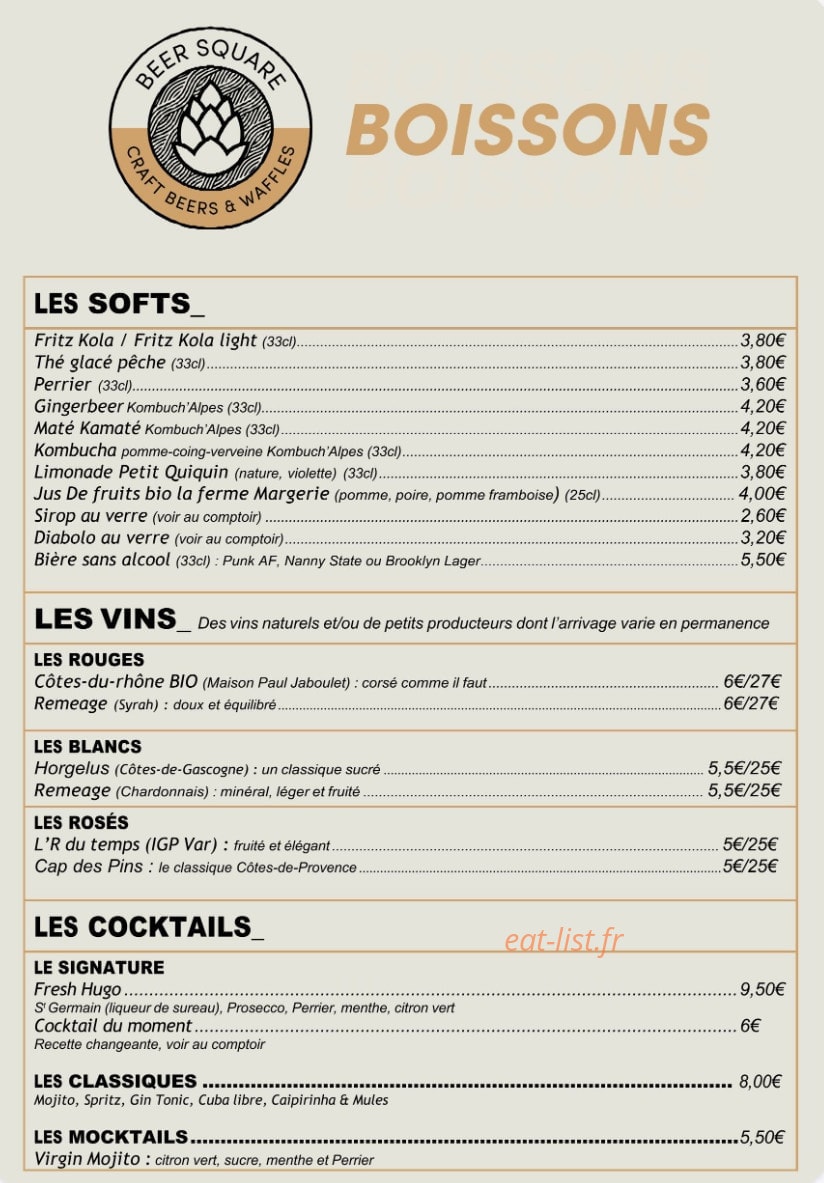 Beer Square — carte page 2