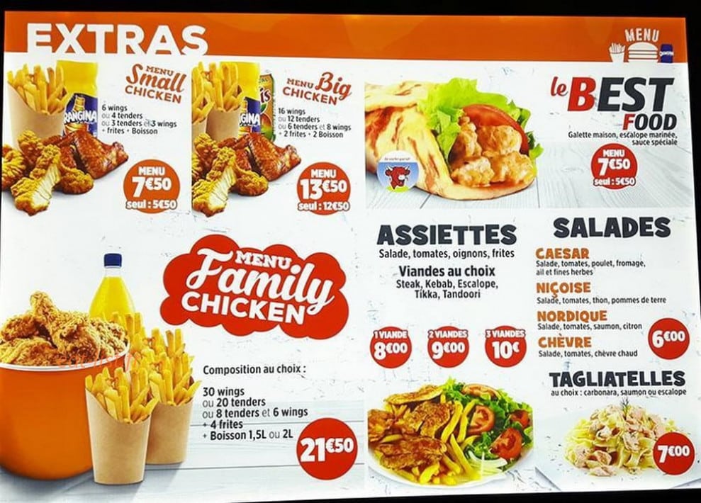 Best Food — carte page 3