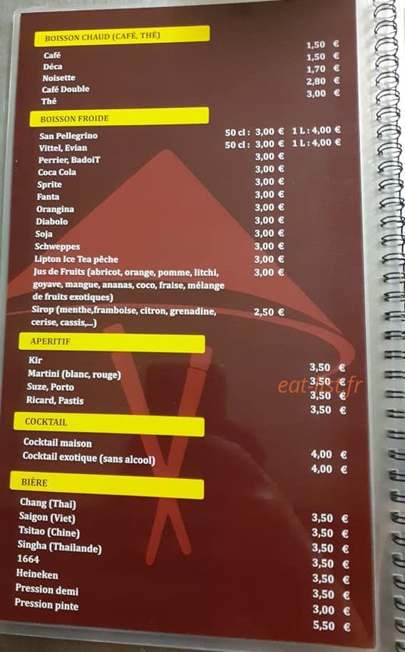 Bistrot Viet — carte page 8