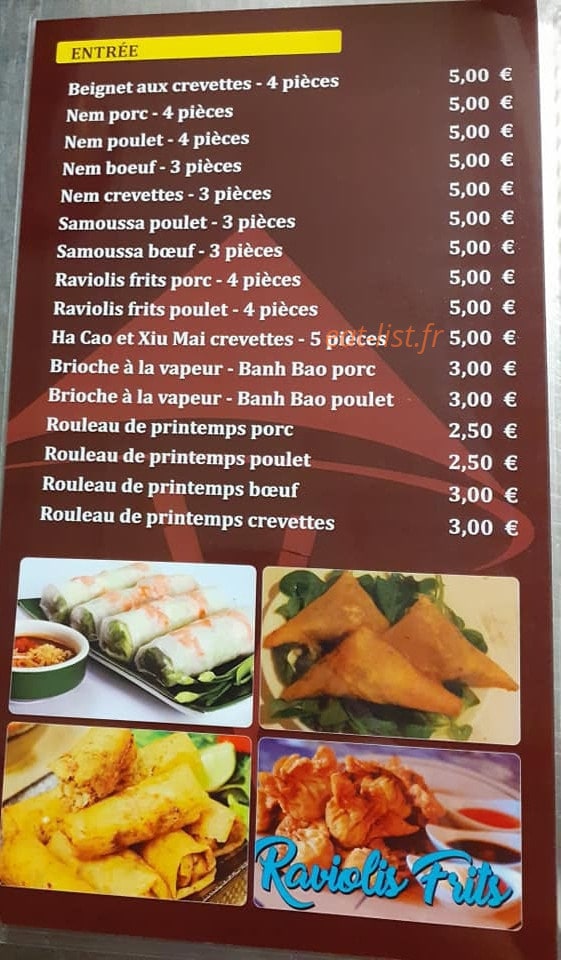 Bistrot Viet — carte page 2