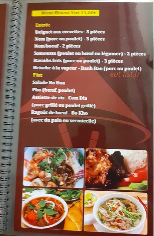 Bistrot Viet — carte page 7