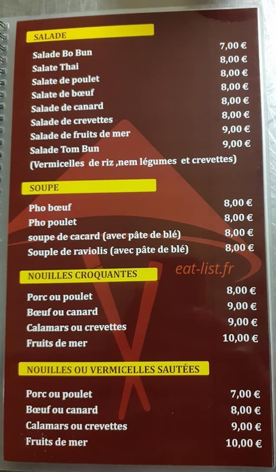 Bistrot Viet — carte page 3