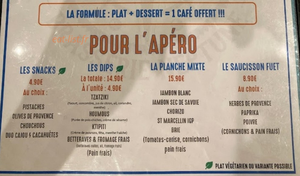 Brasserie Neptune — carte page 2